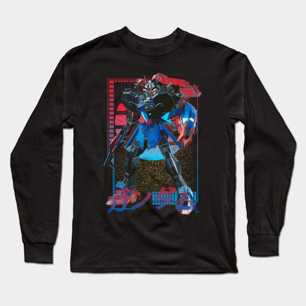 Hype Strike Gundam Long Sleeve T-Shirt by gblackid